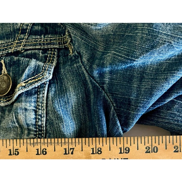 Sybilla Jean jacket woman’s/teens cute butterfly emblem size S - Picture 8 of 11